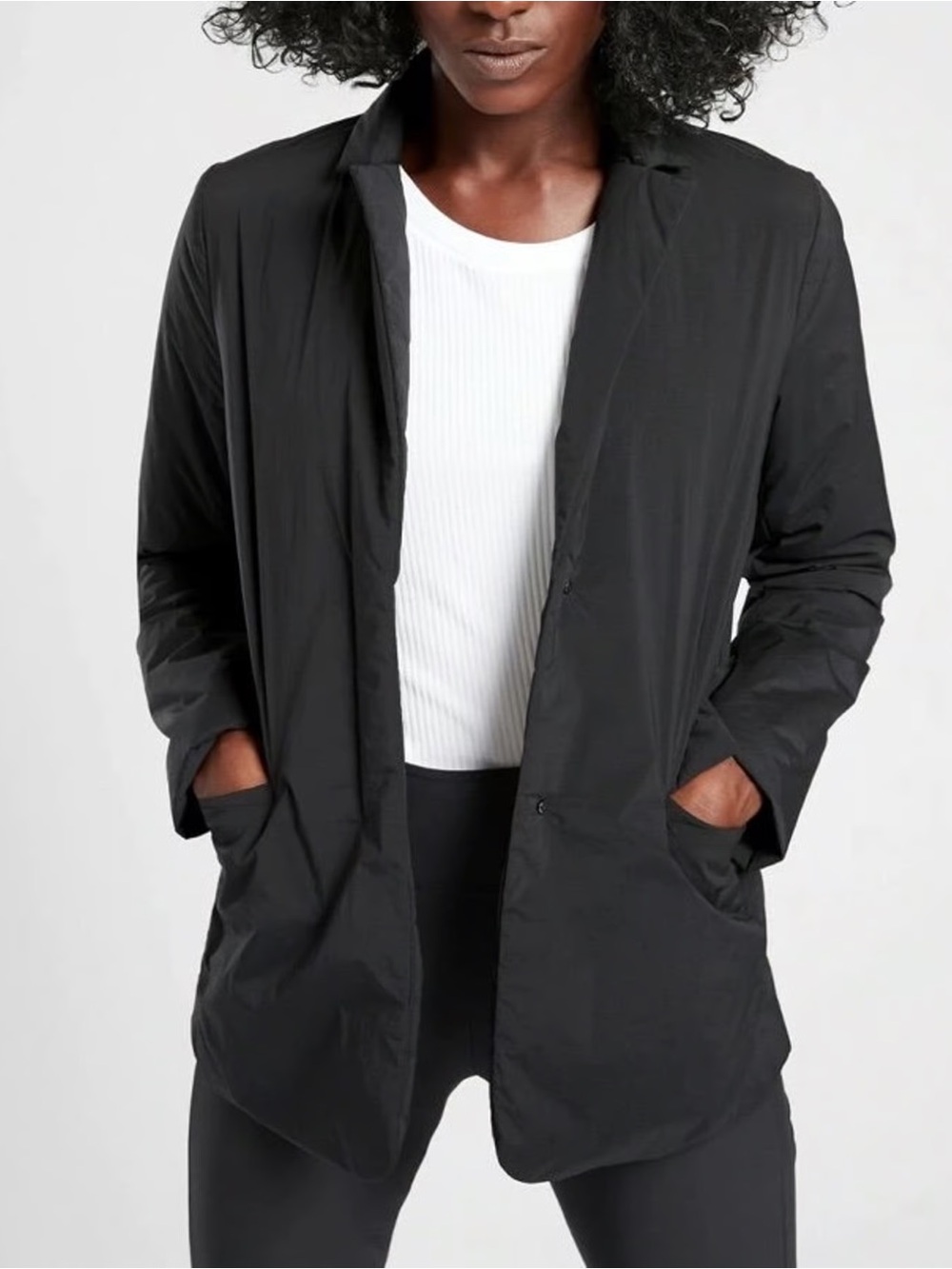 Athleta Black Lightweight Casual Jacket